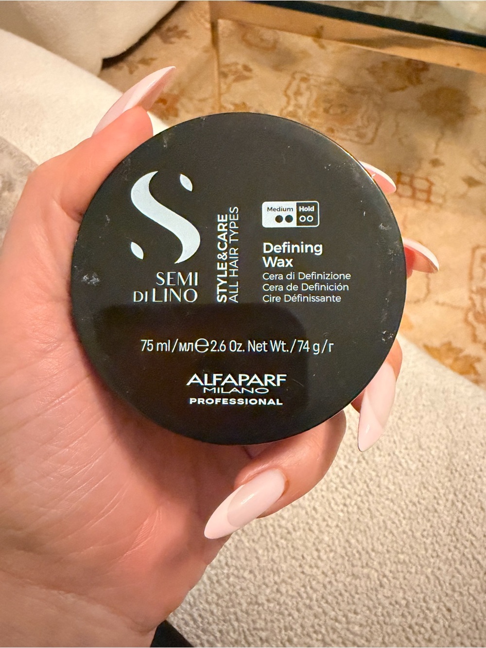 ALFAPARF MILANO Semi di Lino Style & Care Defining Wax - Medium Hold 2.6 oz / 75